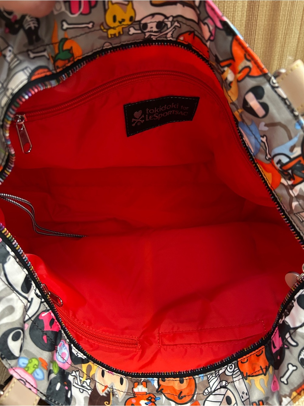 Vintage Tokidoki for LeSportsac Buon Viaggio Inferno Tote Bag - Picture 11 of 14